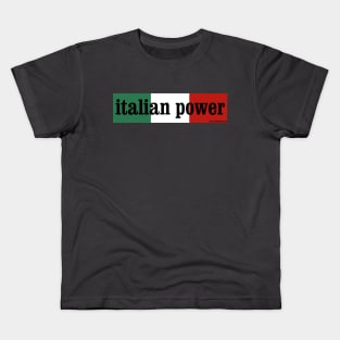 Retro Revival - “Italian Power” Bumper Sticker Kids T-Shirt